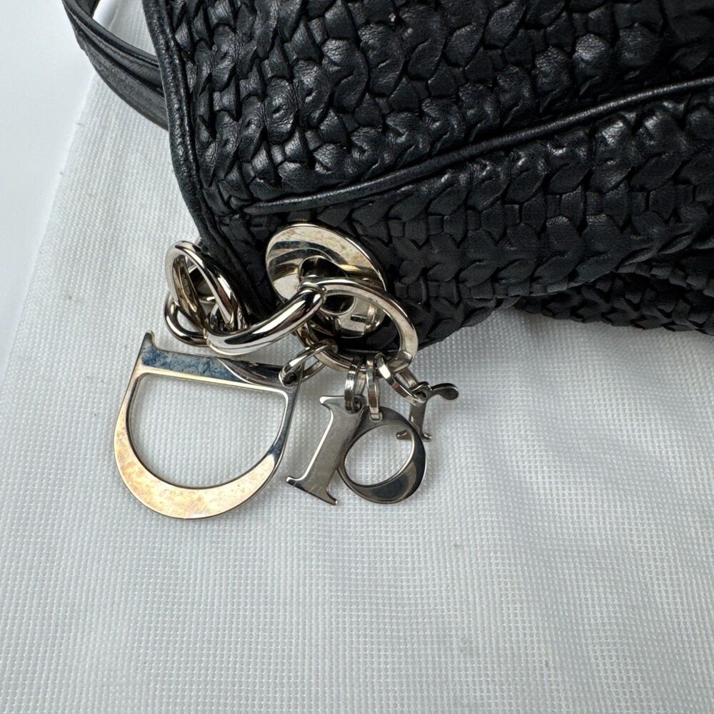 Christian Dior Lady Dior Soft Hobo 2007 Collection by John Galliano Black Y2K - Picture 4 of 16